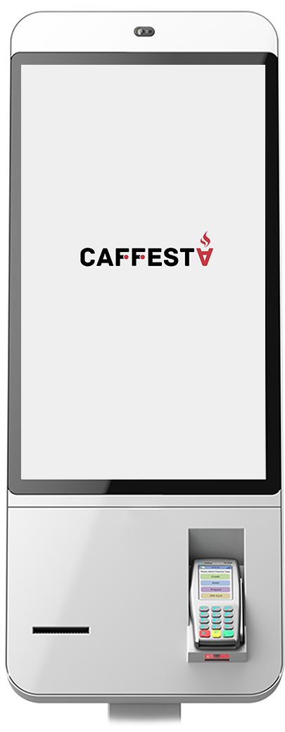Вид терминала самообслуживания, использующего программу Caffesta
